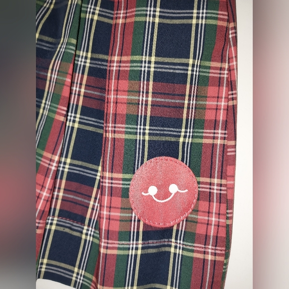 Smiling Button Plaid Dress - Picture 4 of 4